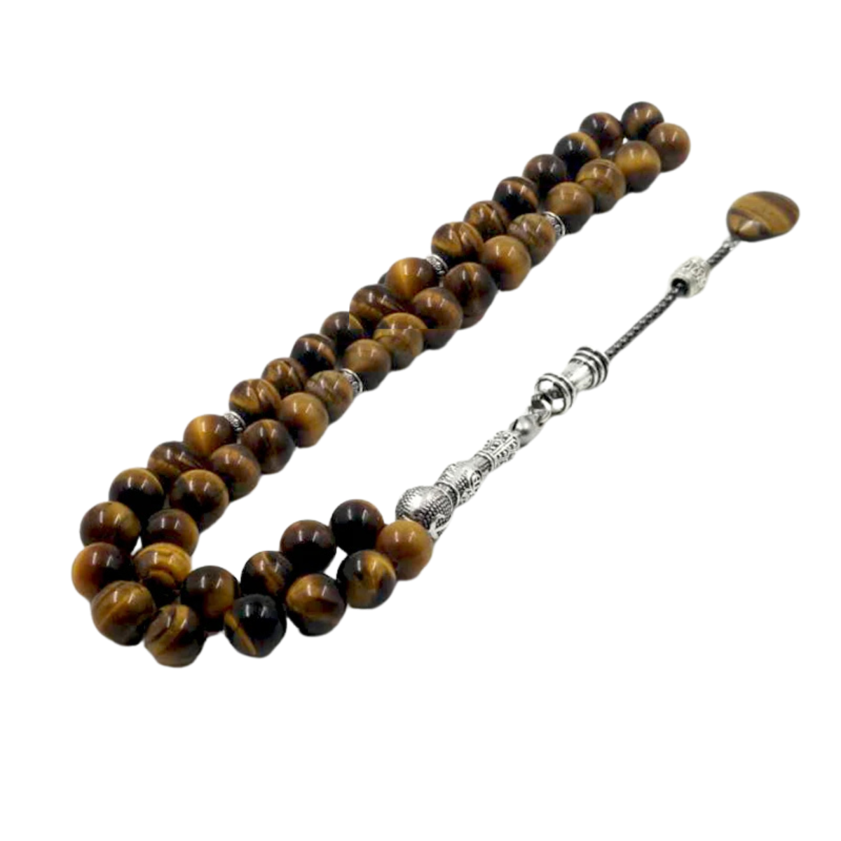 Natural Tiger Eye Tasbih - Prayer Beads Misbaha