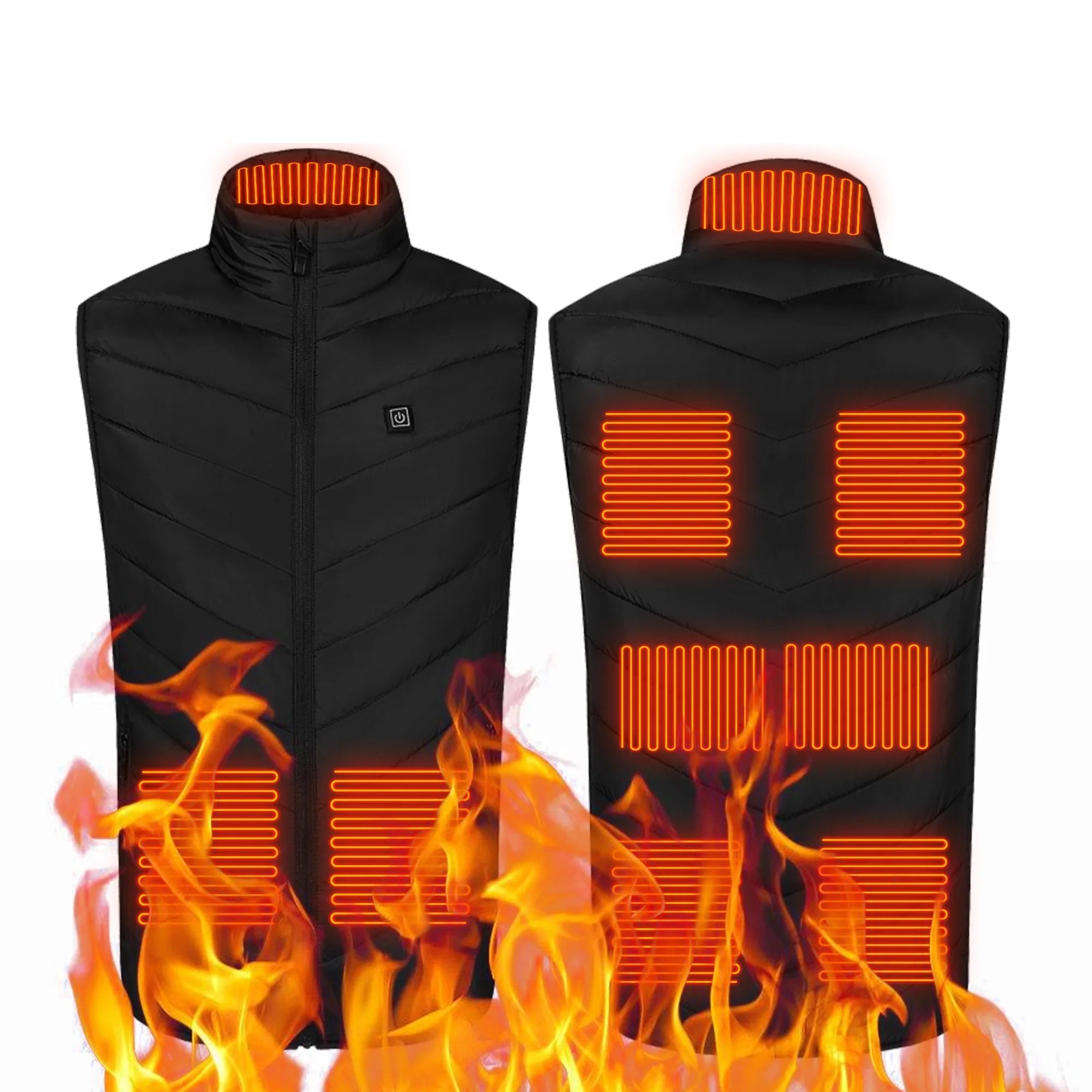 USB Heated Jacket Vest - Winter Electric Thermal Wear for Men and Women