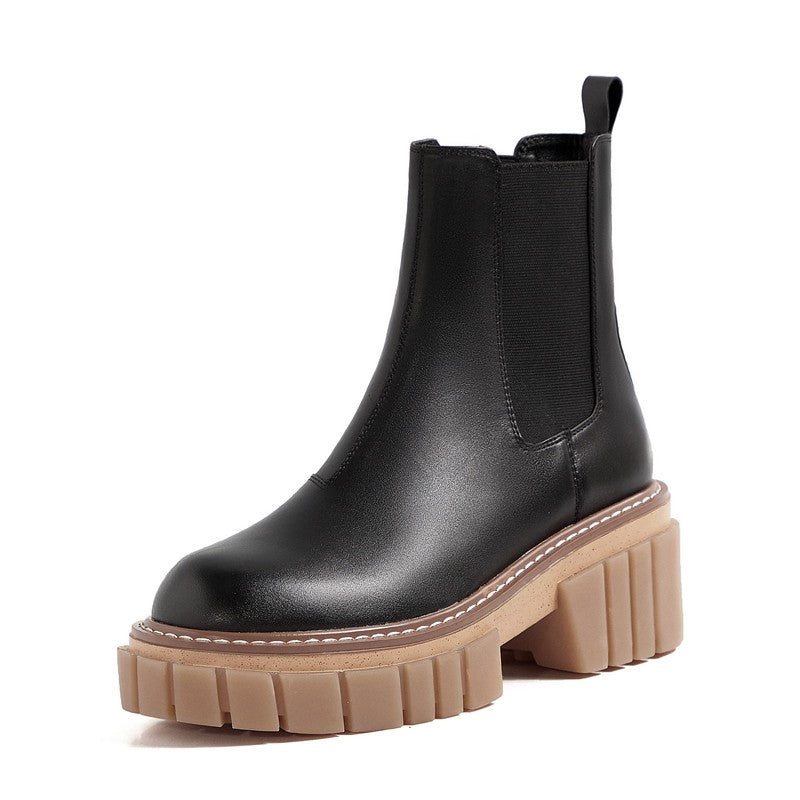 Genuine Leather Ankle Women Shoes