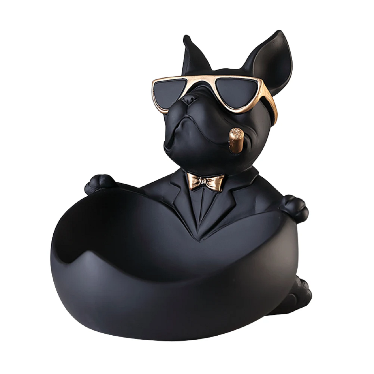 Bulldog Tray Statue Storage Decoration