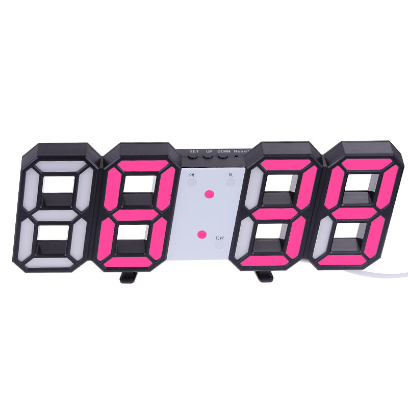 3D Large LED Digital Wall Clock