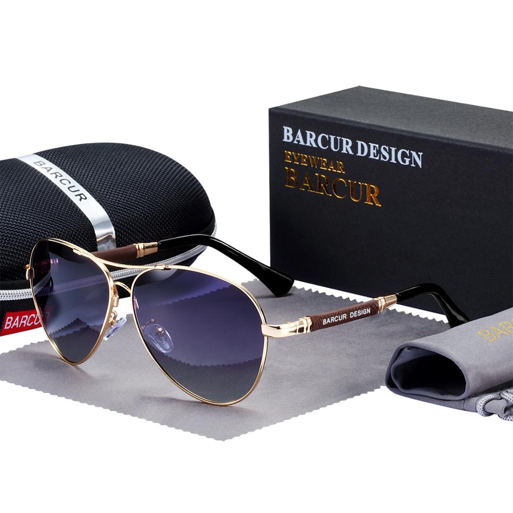 Titanium Alloy Sunglasses Polarized Pilot Gradient Mirror Shades