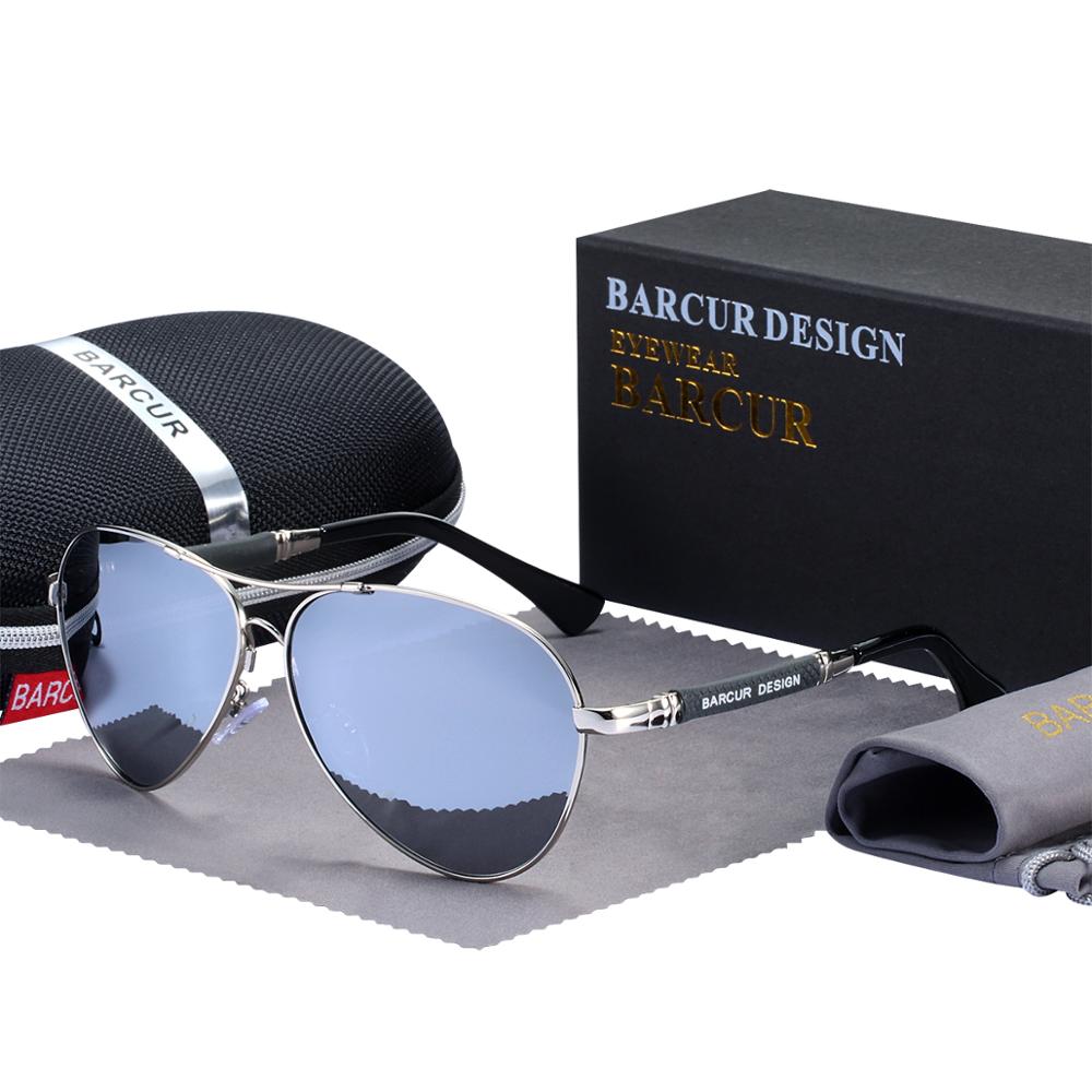 Titanium Alloy Sunglasses Polarized Pilot Gradient Mirror Shades