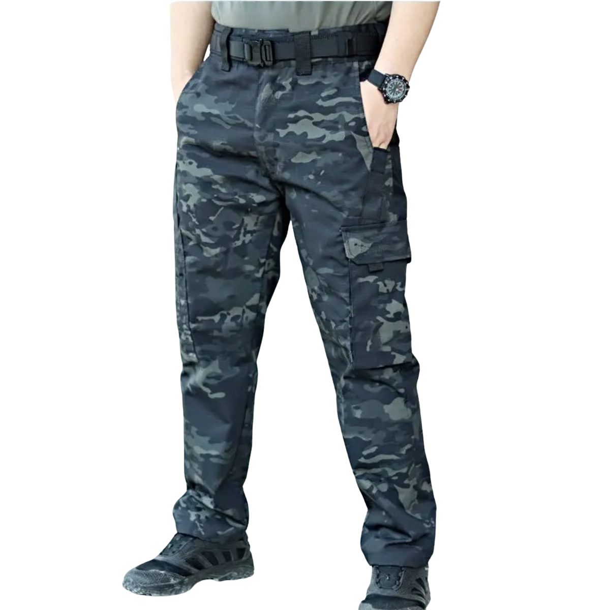 Men's Tactical Cargo Pants - Waterproof Multi-Pocket Outdoor Trousers