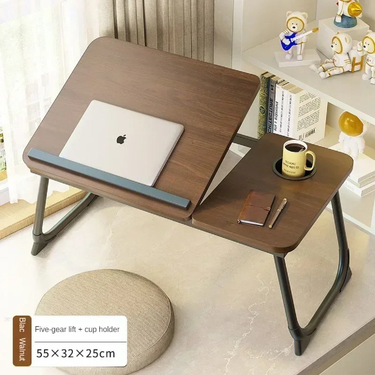 Portable Lap Desk with Adjustable Height for Bed and Sofa