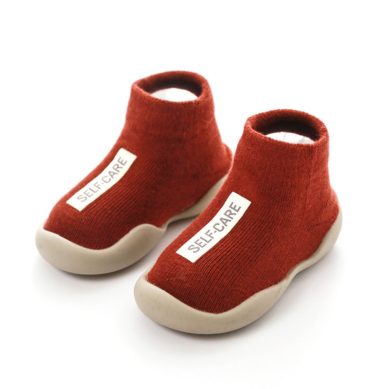 Baby First Shoes Knit Booties Anti-Slip