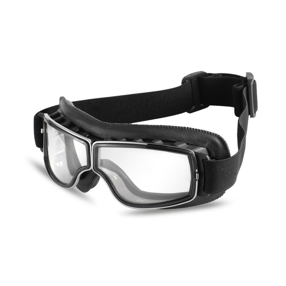 Vintage Motorcycle Leather Goggles Glasses