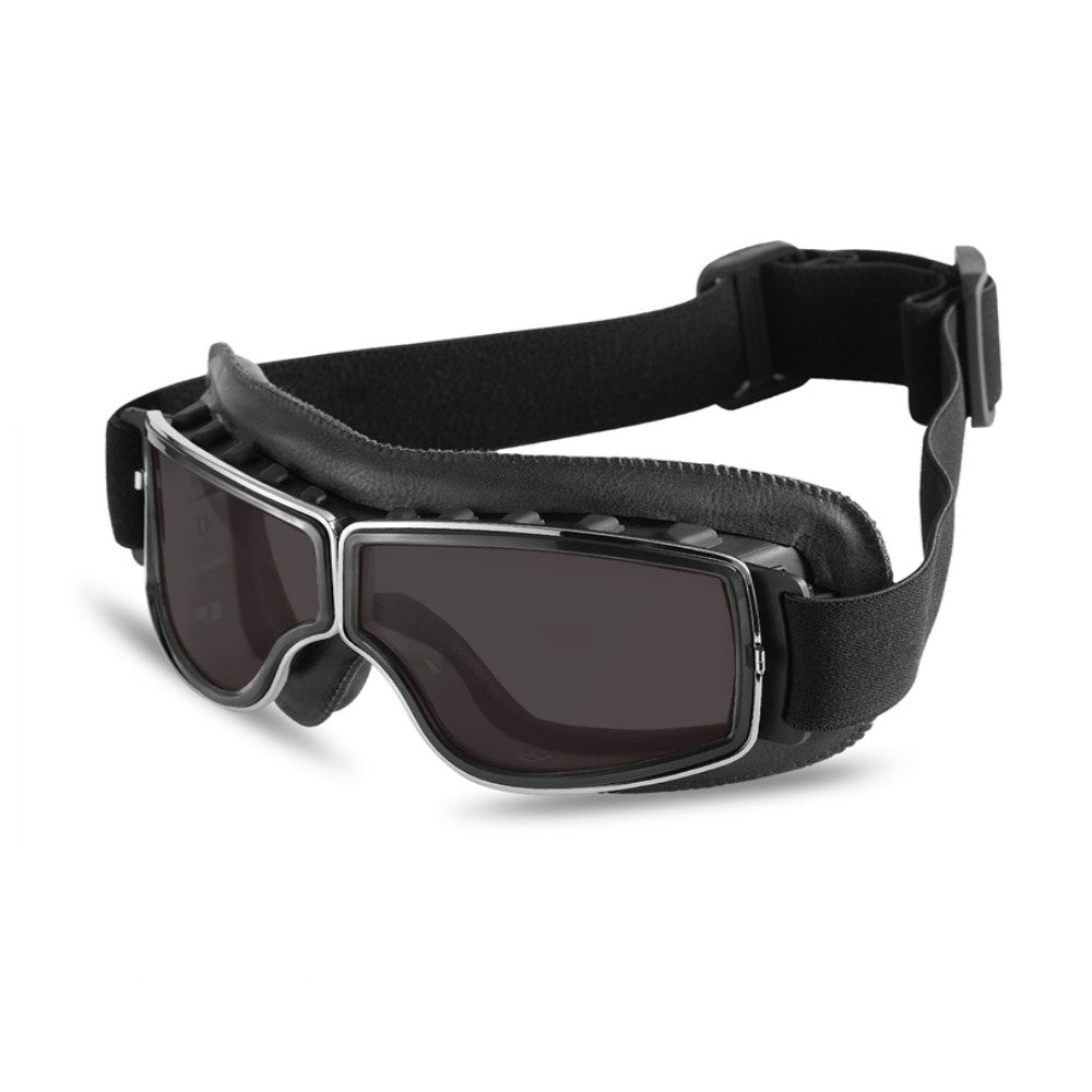 Vintage Motorcycle Leather Goggles Glasses