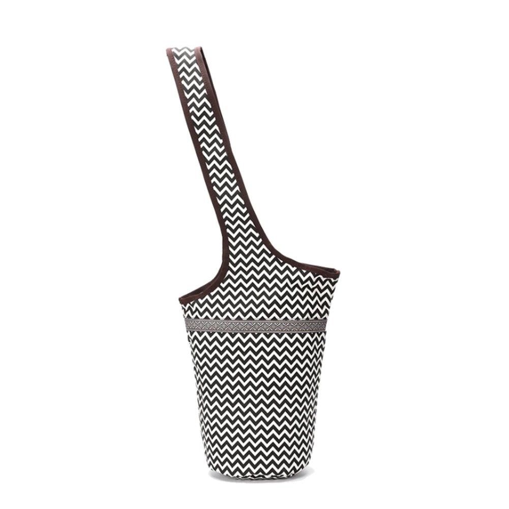 Yoga Printed Canvas Mat Bag