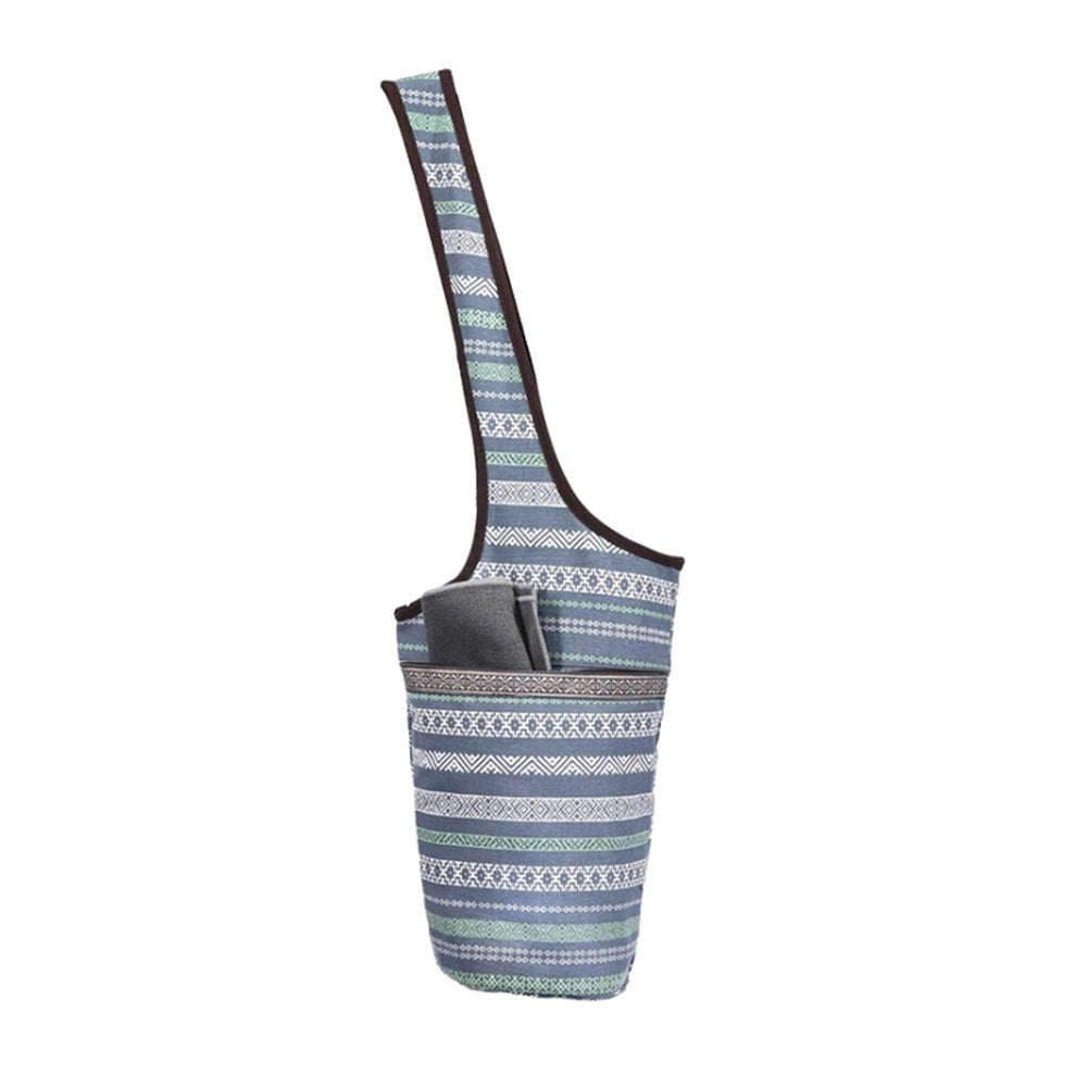 Yoga Printed Canvas Mat Bag