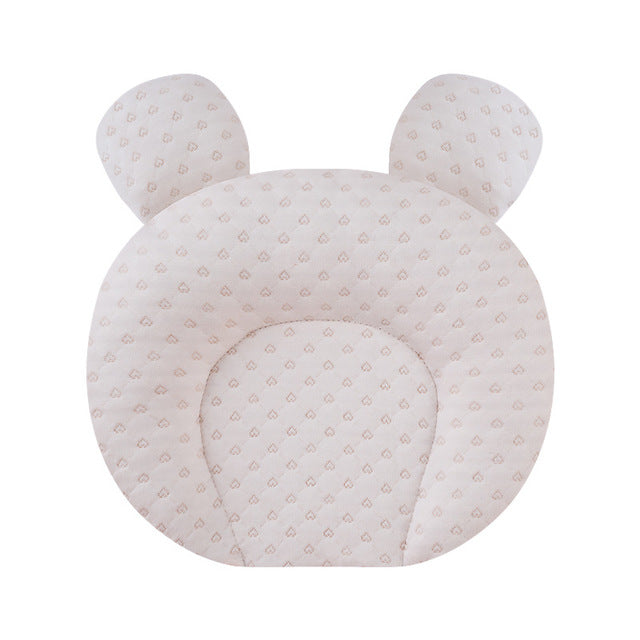Breathable Stereotypes Anti-Head Baby Protective Latex Pillow