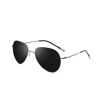 Rimless Aviation Sun Glasses Polarized Sunglasses