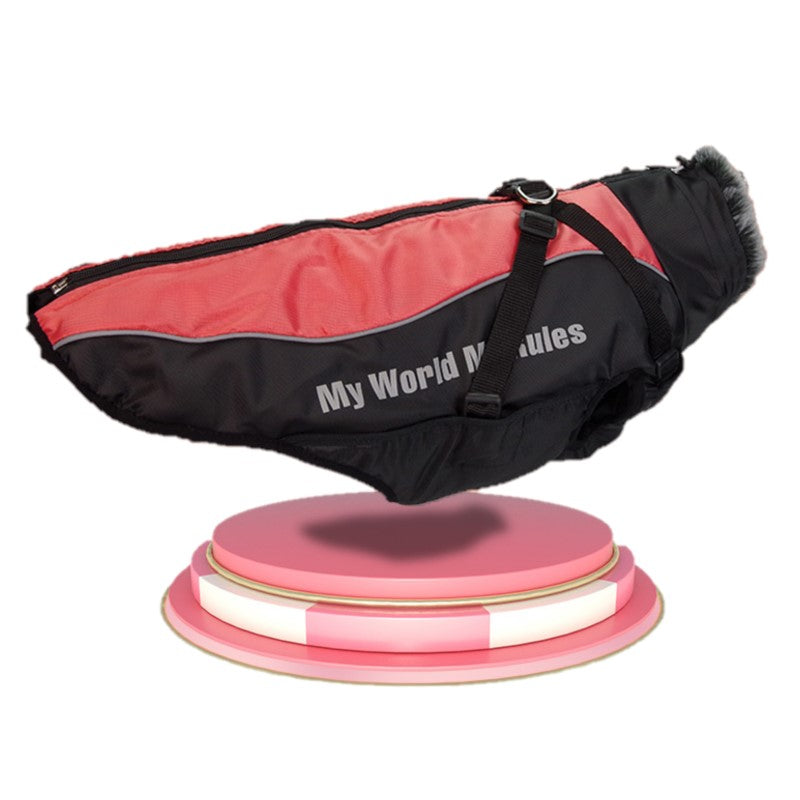 Waterproof Warm Fur Collar Pet Dog Coat