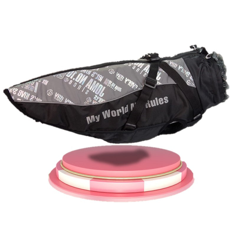 Waterproof Warm Fur Collar Pet Dog Coat