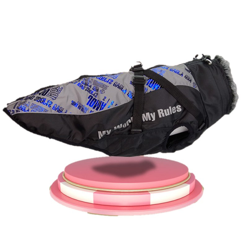 Waterproof Warm Fur Collar Pet Dog Coat