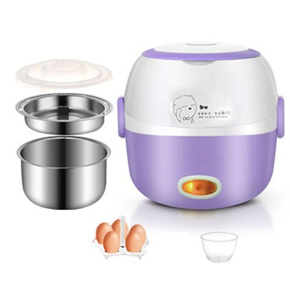 Mini Rice Cooker Electric Lunchbox Warmer