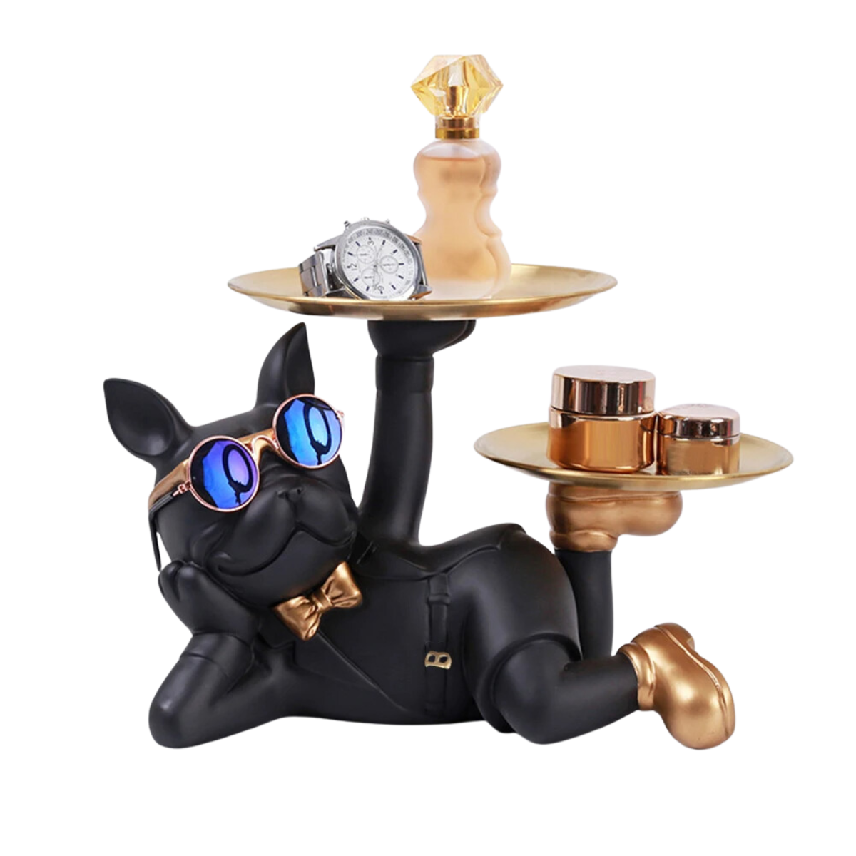 Bulldog Tray Statue Storage Decoration
