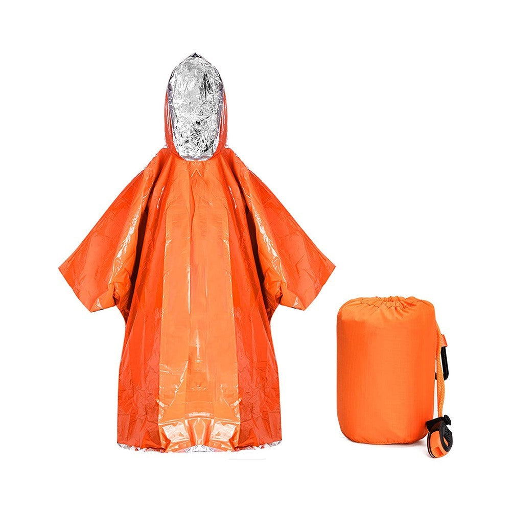 Emergency Survival Space Blanket Thermal Raincoat