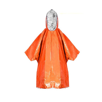 Emergency Survival Space Blanket Thermal Raincoat