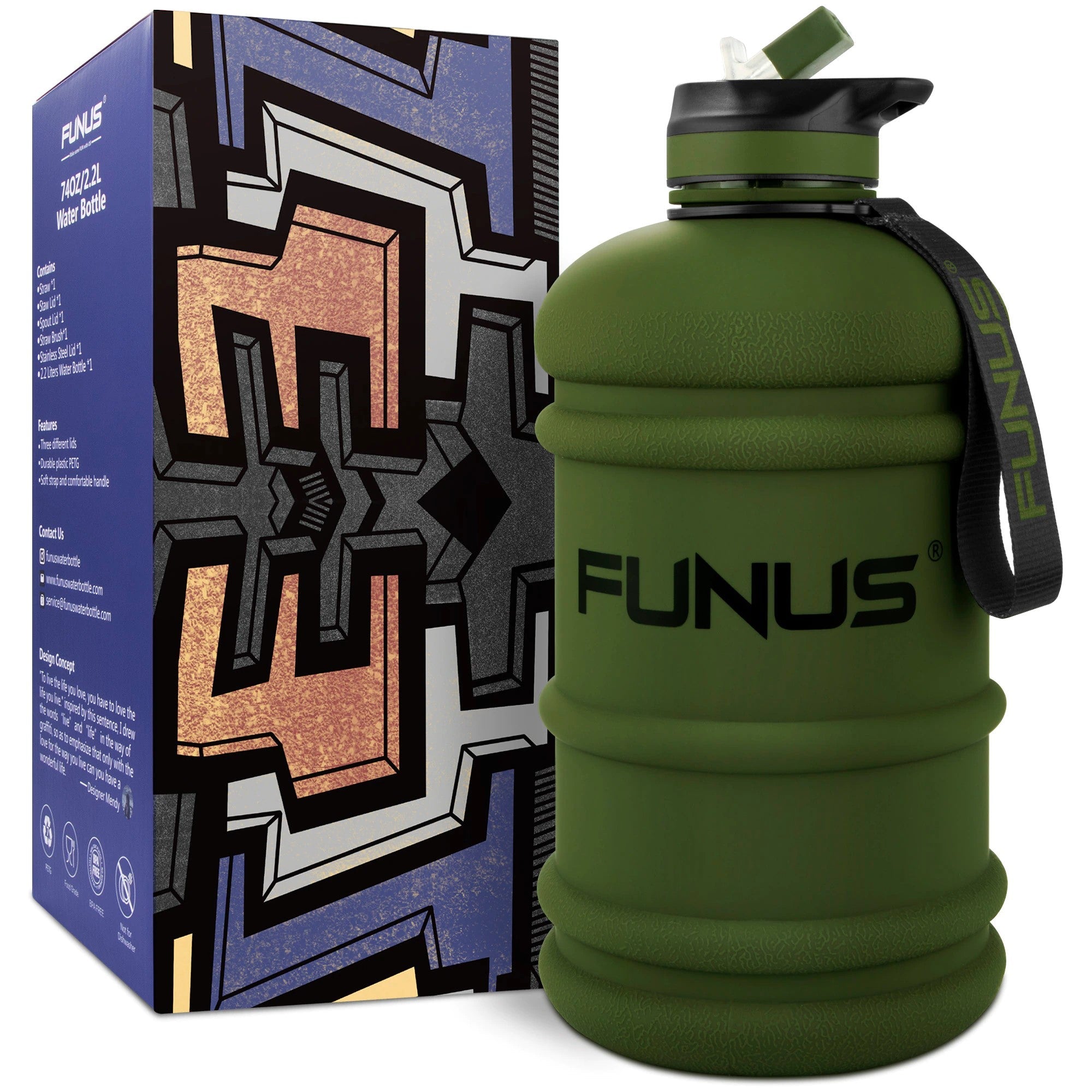 Reusable Wide Mouth BPA Free Water Bottle