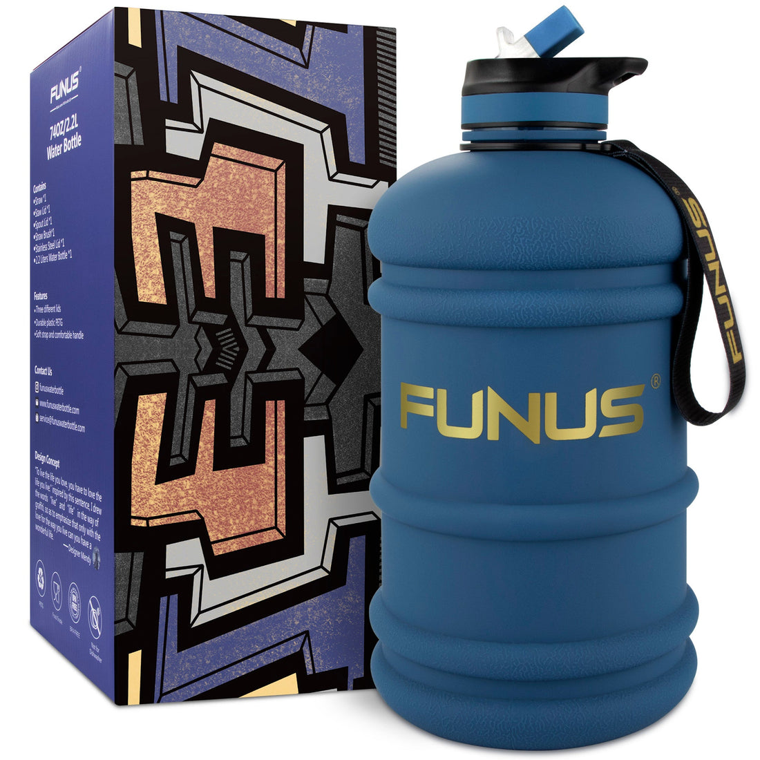 Reusable Wide Mouth BPA Free Water Bottle