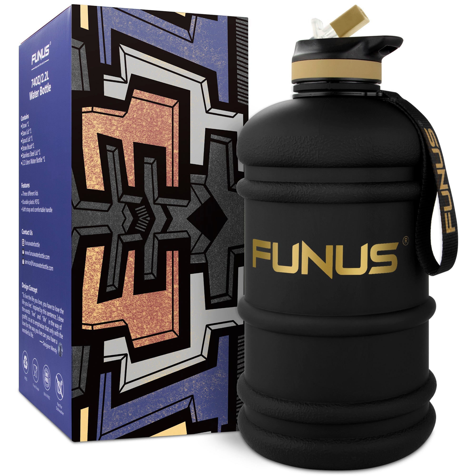 Reusable Wide Mouth BPA Free Water Bottle