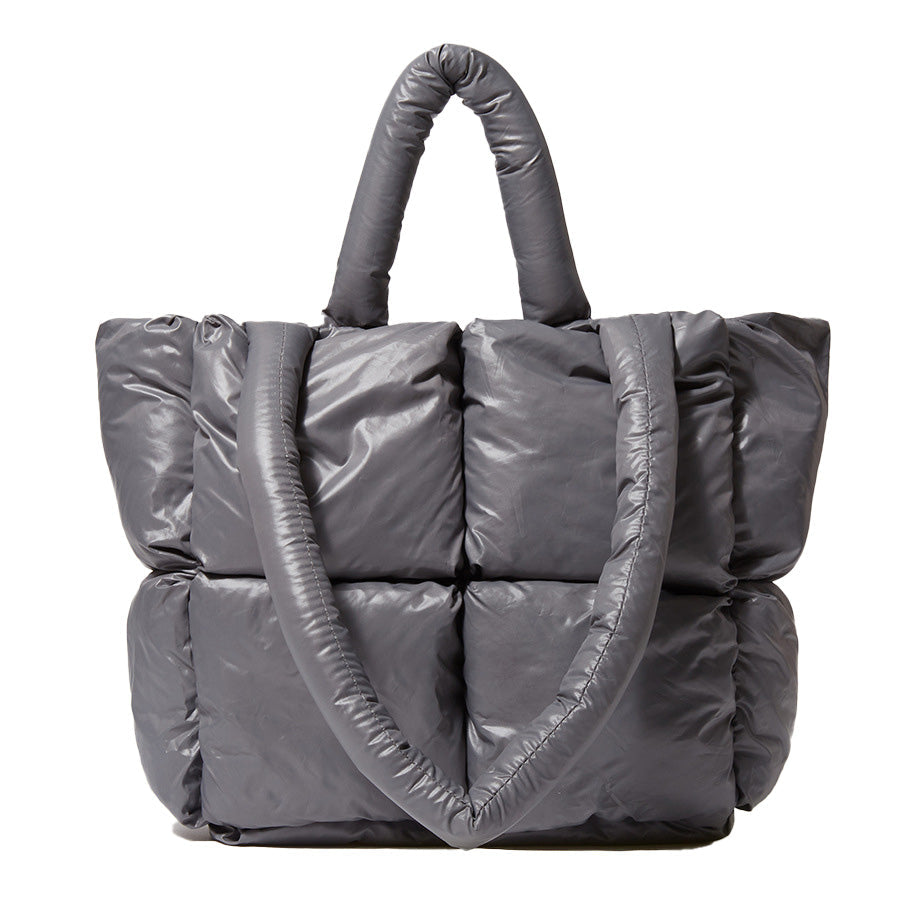 Nylon Down Cotton Crossbody Bag