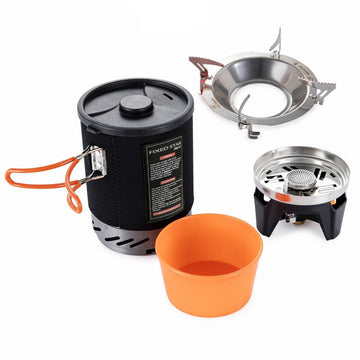 Camping Stoves with Stove Heat Exchanger Pot Bowl