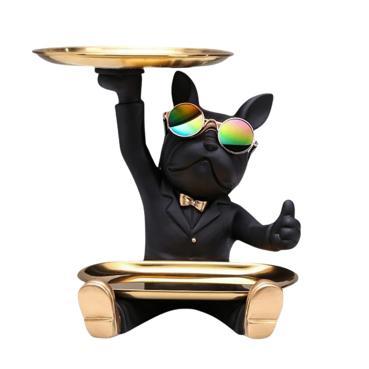 Bulldog Tray Statue Storage Decoration