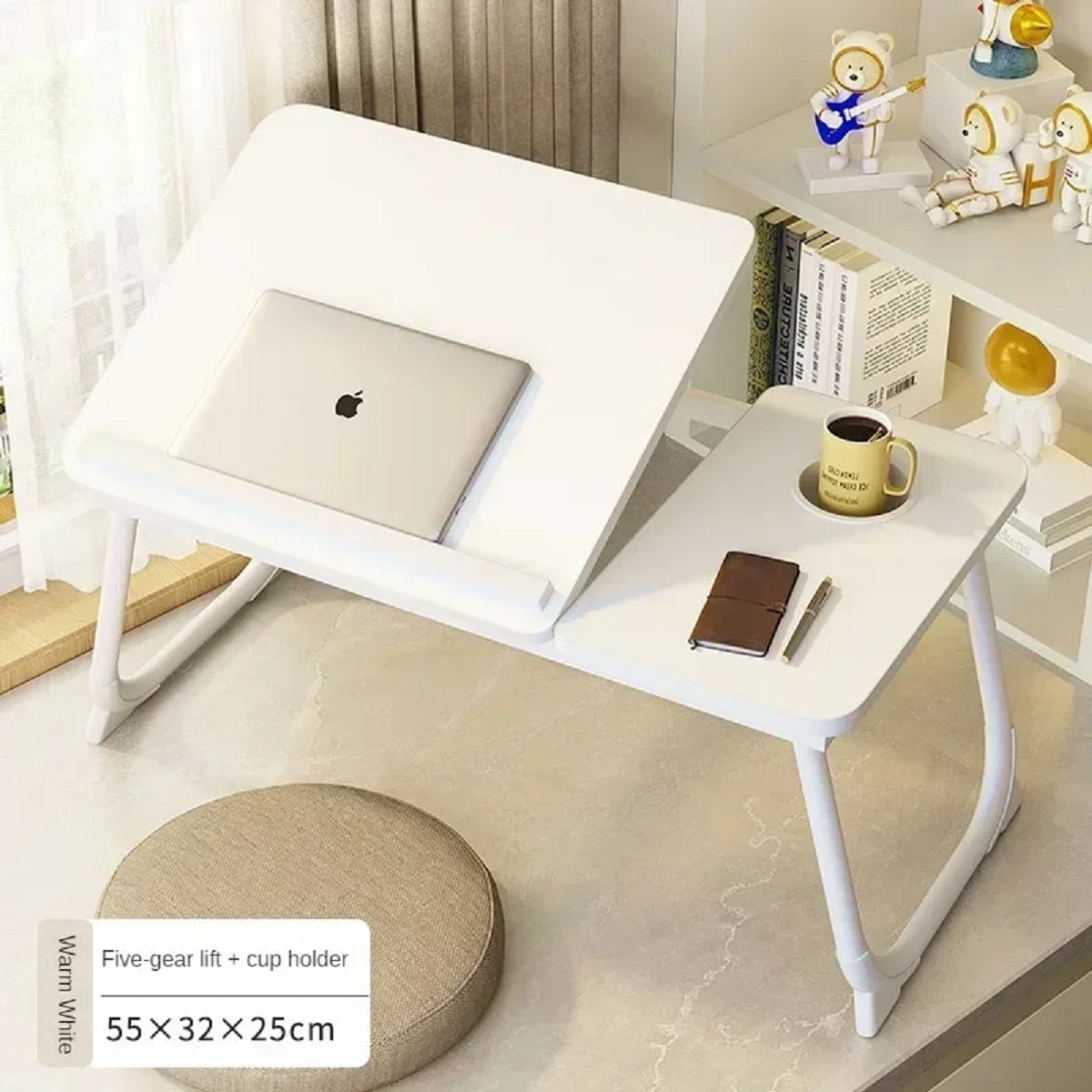 Portable Lap Desk with Adjustable Height for Bed and Sofa