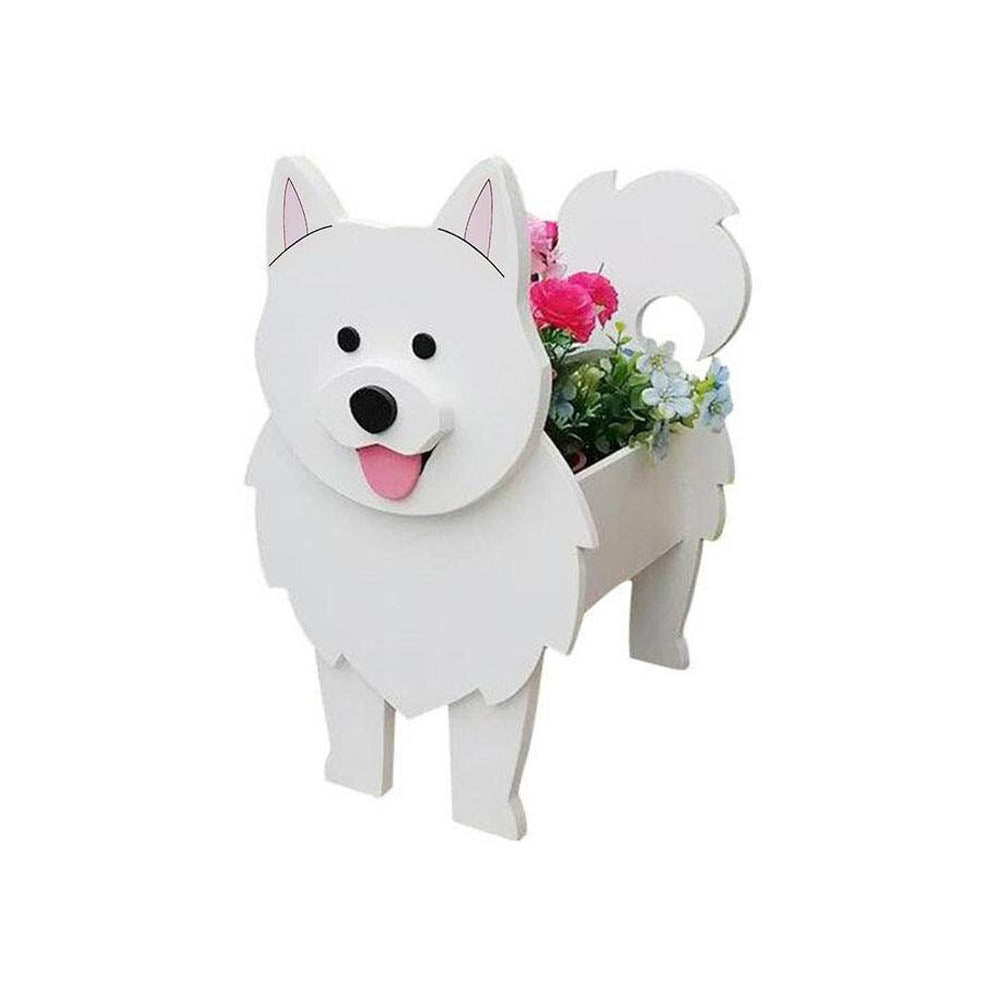 Garden Flower Pot Dog Planter