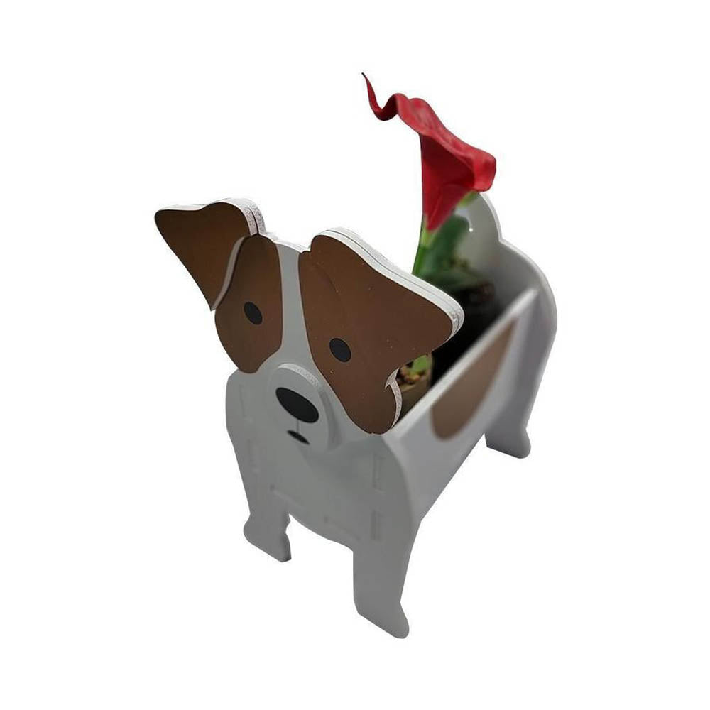 Garden Flower Pot Dog Planter