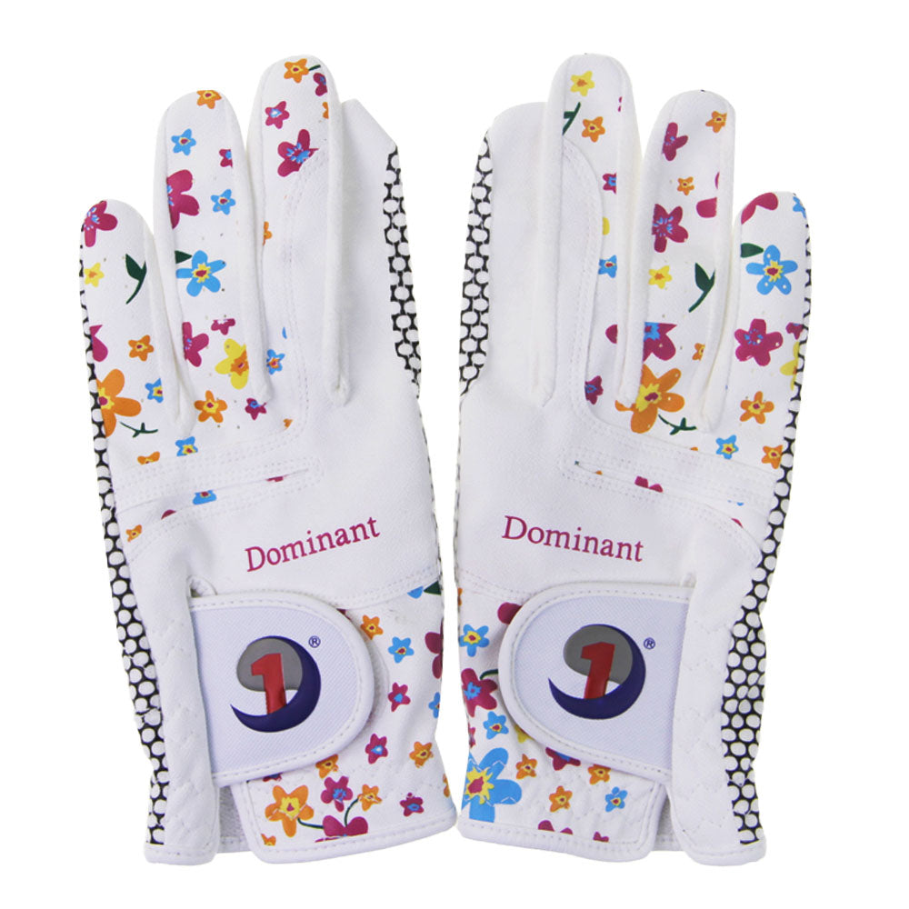 Floral Colorful Breathable Women Golf Gloves