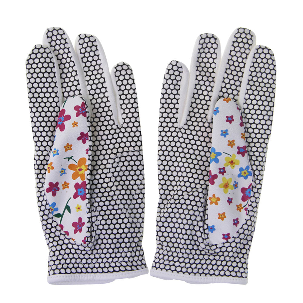 Floral Colorful Breathable Women Golf Gloves