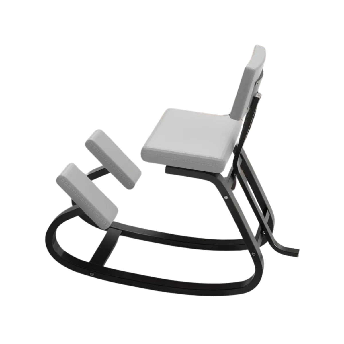 Ergonomic Kneeling Chair - Posture Support Rocking Stool with Thick Cushion