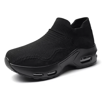 Women's Mesh Platform Sneakers - Breathable Slip-On Shoes