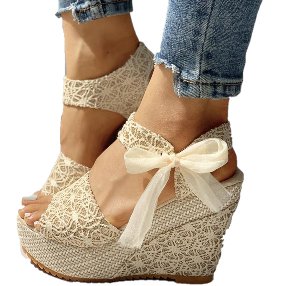 Women's Open Toe Ankle Strap Wedge Sandals