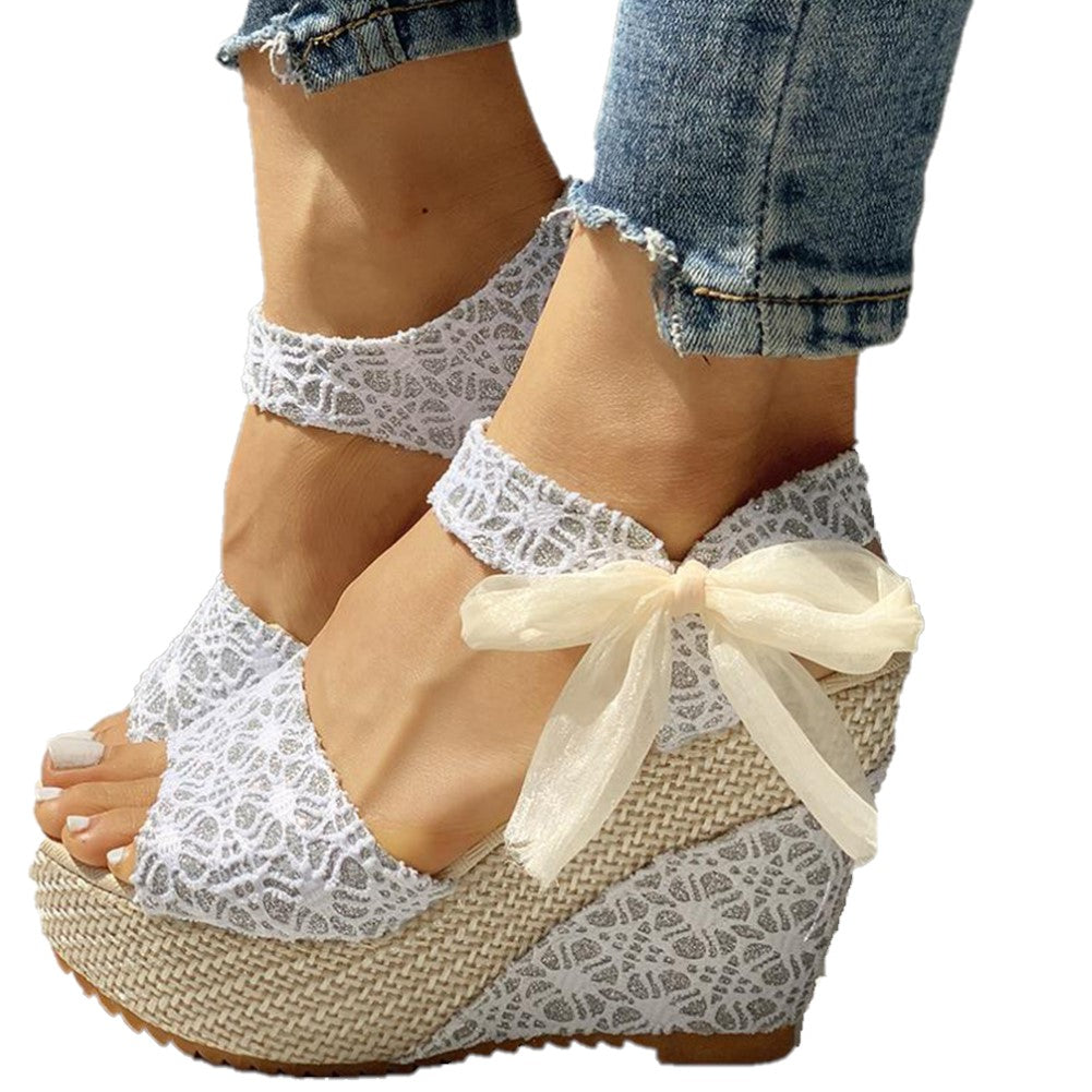 Women's Open Toe Ankle Strap Wedge Sandals