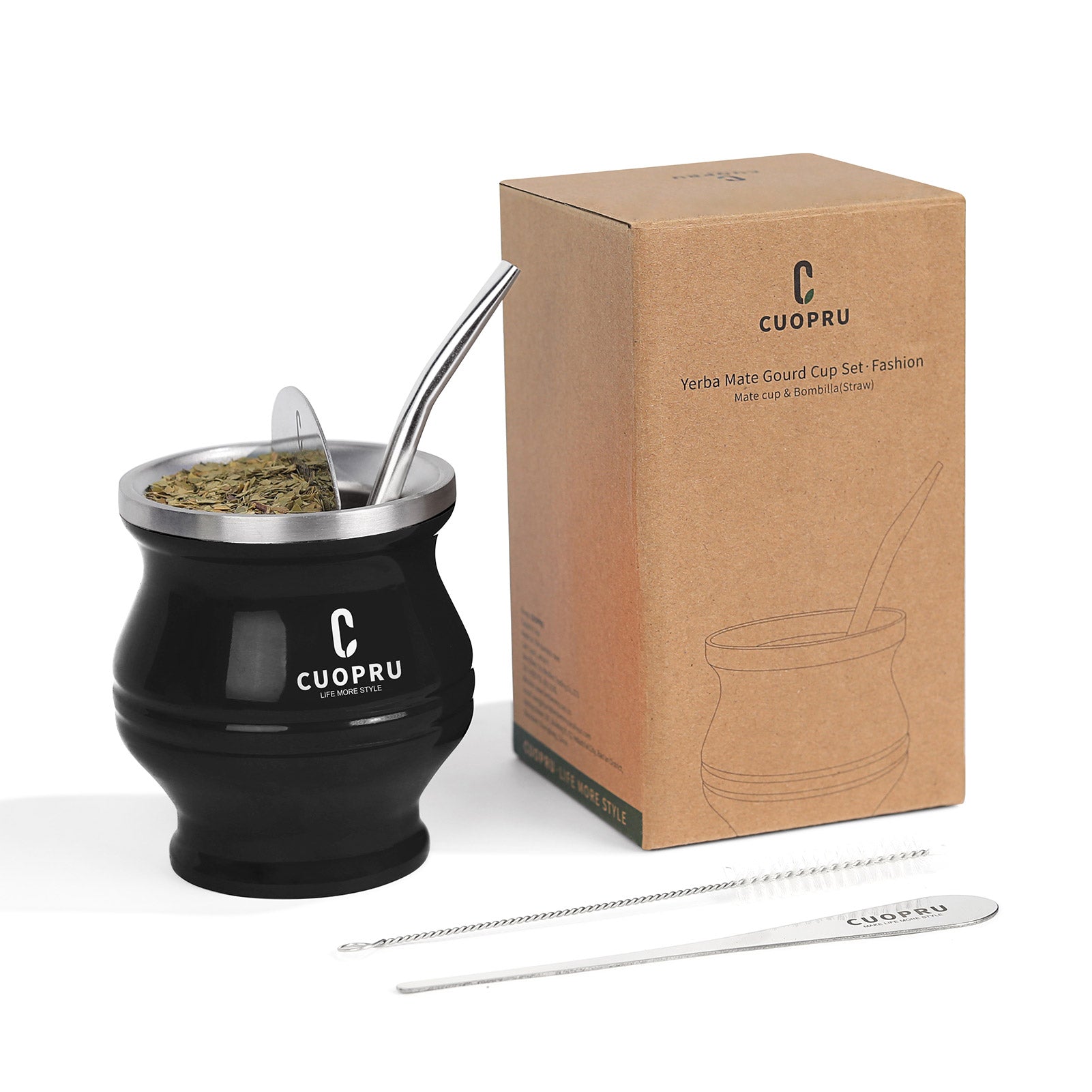 5 in 1 Yerba Mate Cup Bombilla Set