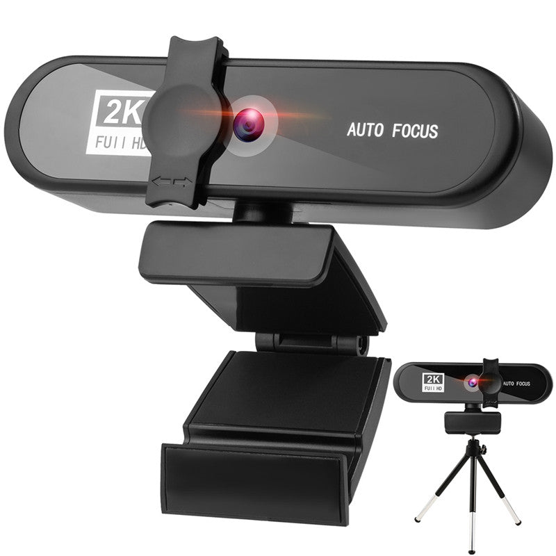4K Conference PC Webcam Autofocus for Multiple Usage with Microphone & Privacy Cover