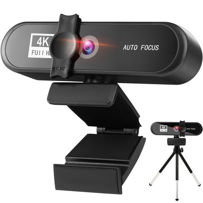 4K Conference PC Webcam Autofocus for Multiple Usage with Microphone & Privacy Cover