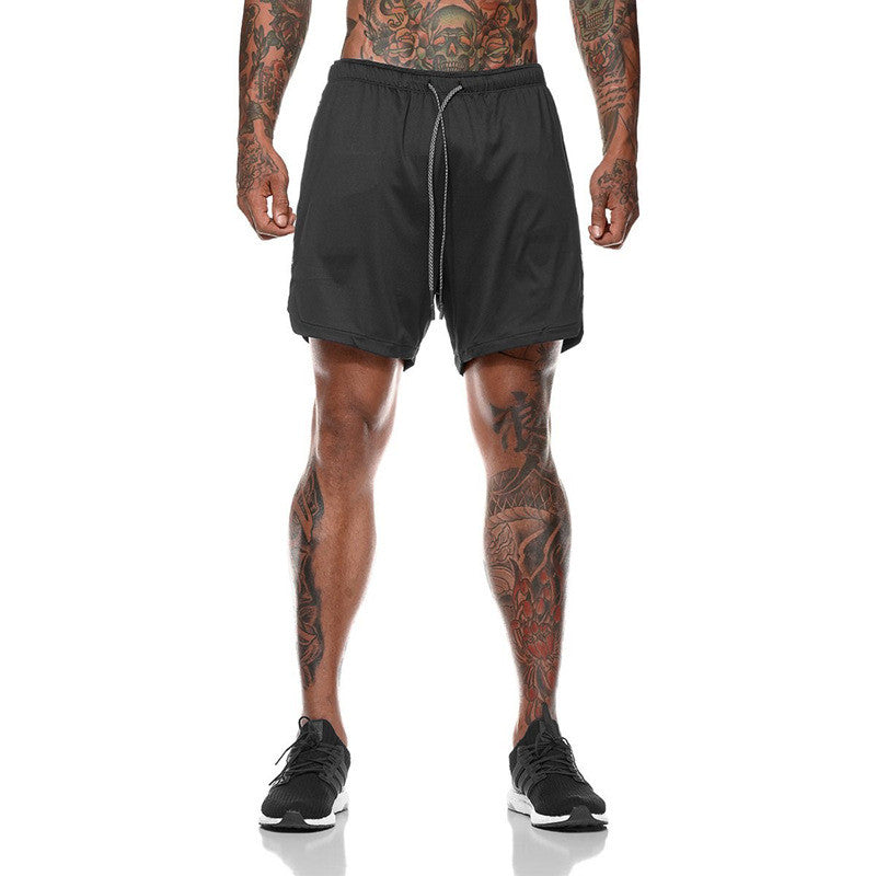 Joggers Shorts Men 2 in 1 Sport Gyms Fitness