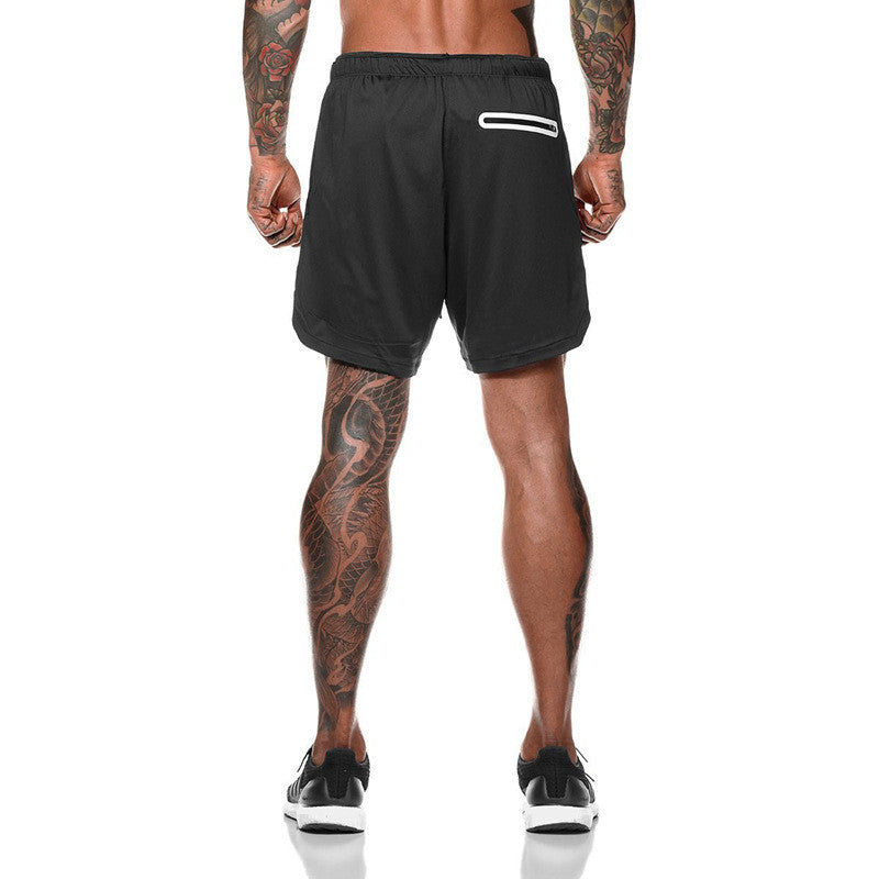 Joggers Shorts Men 2 in 1 Sport Gyms Fitness