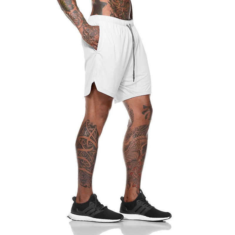Joggers Shorts Men 2 in 1 Sport Gyms Fitness
