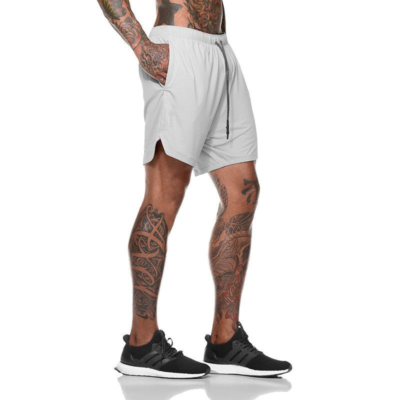 Joggers Shorts Men 2 in 1 Sport Gyms Fitness