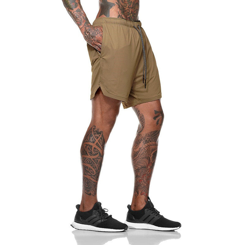 Joggers Shorts Men 2 in 1 Sport Gyms Fitness
