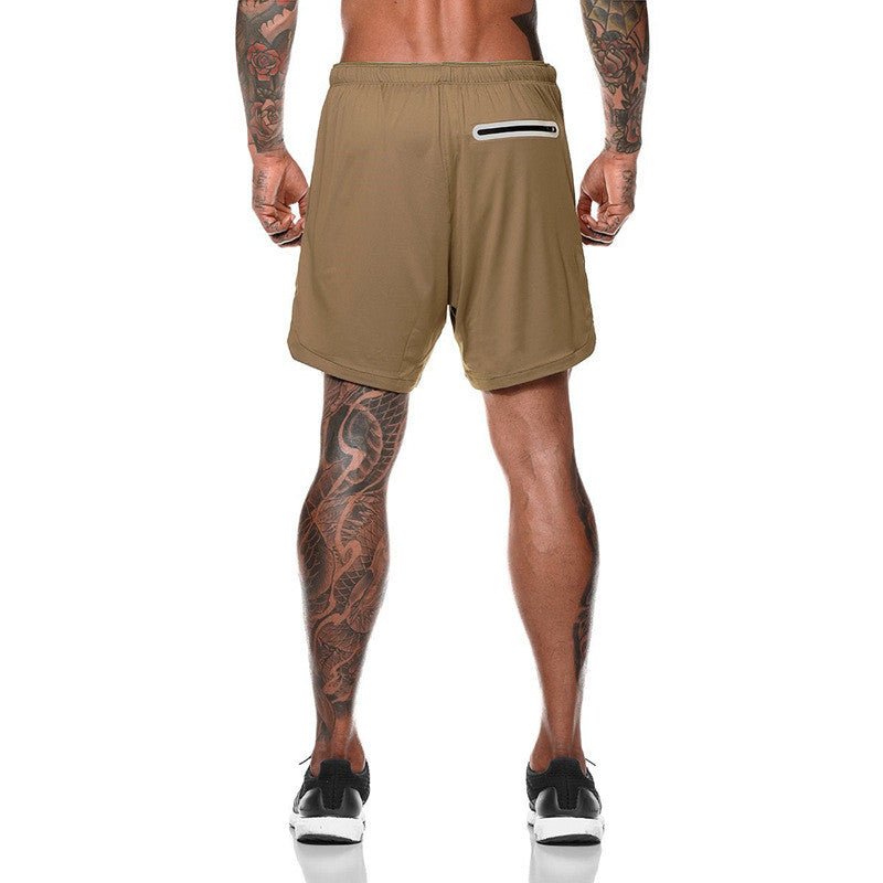 Joggers Shorts Men 2 in 1 Sport Gyms Fitness