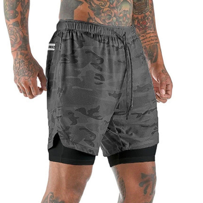 Joggers Shorts Men 2 in 1 Sport Gyms Fitness