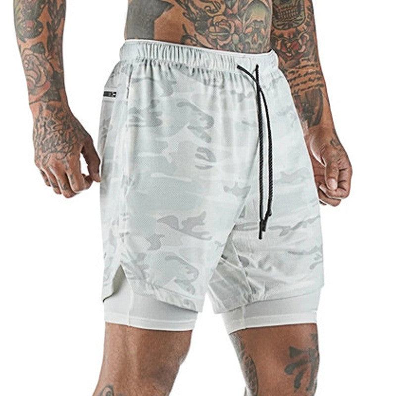 Joggers Shorts Men 2 in 1 Sport Gyms Fitness
