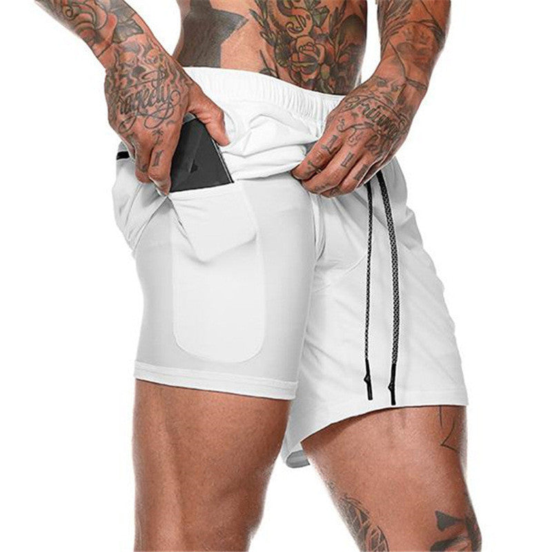 Joggers Shorts Men 2 in 1 Sport Gyms Fitness